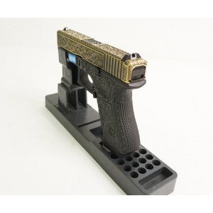 Страйкбольный пистолет WE Glock-19 Gen.3 Bronze, с гравировкой WE-G003BOX-FP